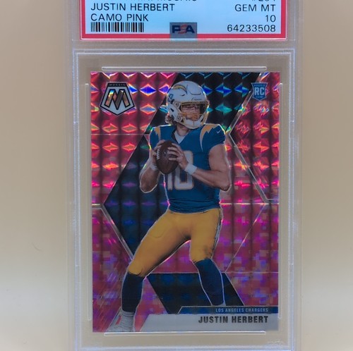 2020 Panini Mosaic Justin Herbert [Pink] #204 card