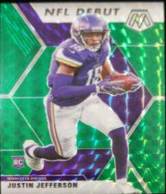 2020 Panini Mosaic Justin Jefferson [Green Mosaic] #270 card