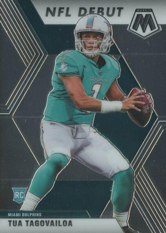 2020 Panini Mosaic Tua Tagovailoa #262 card
