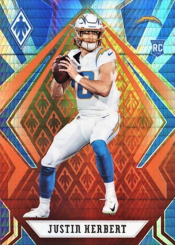 2020 Panini Phoenix Justin Herbert [Fire Burst] #103 card