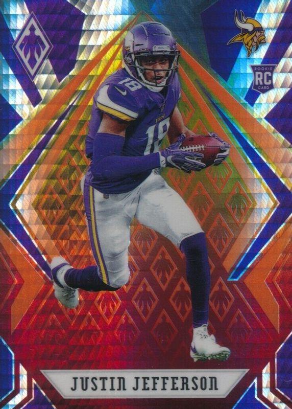2020 Panini Phoenix Justin Jefferson [Fire Burst] #111 card