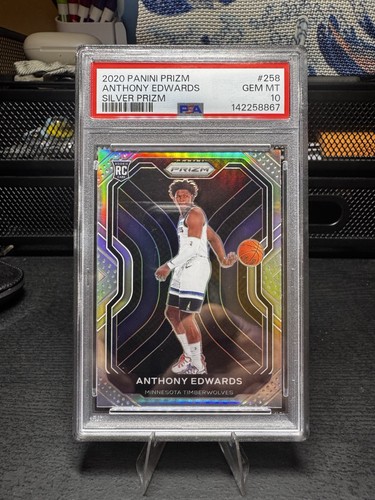 2020 Panini Prizm Anthony Edwards [Silver Prizm] #258 card