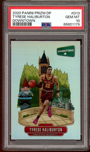 2020 Panini Prizm Draft Picks Downtown Tyrese Haliburton #D-13 card