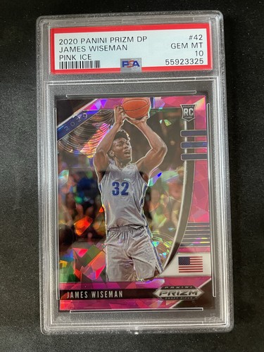 2020 Panini Prizm Draft Picks James Wiseman [Pink Ice] #42 card