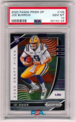 2020 Panini Prizm Draft Picks Joe Burrow #105 card