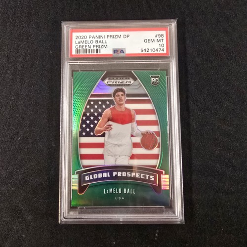 2020 Panini Prizm Draft Picks LaMelo Ball [Green Prizm] #98 card