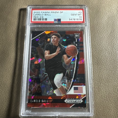 2020 Panini Prizm Draft Picks LaMelo Ball [Red Ice] #3 card