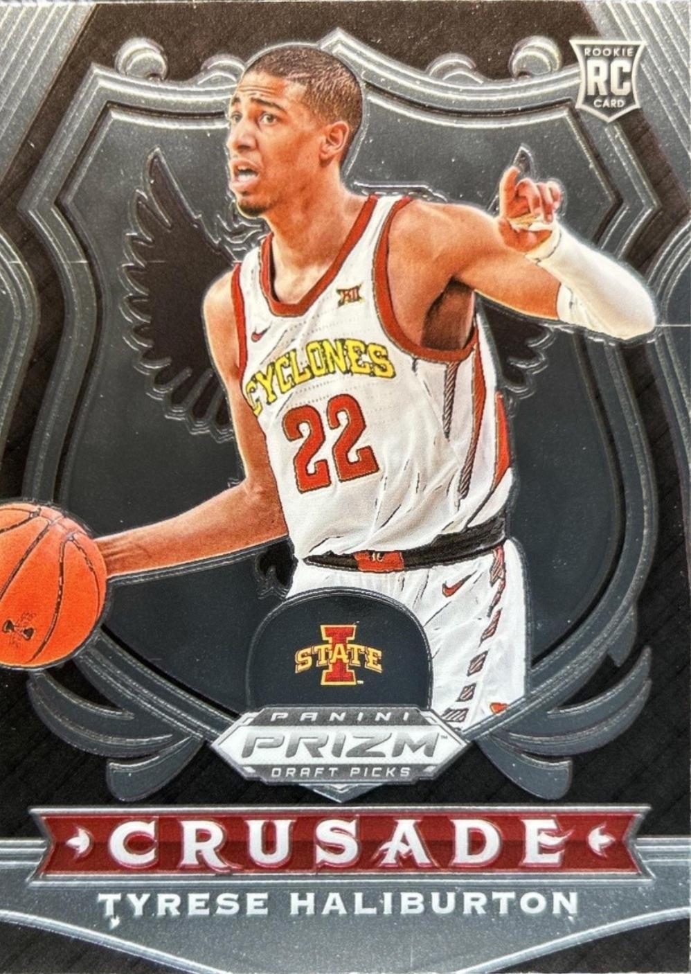 2020 Panini Prizm Draft Picks Tyrese Haliburton #90 card