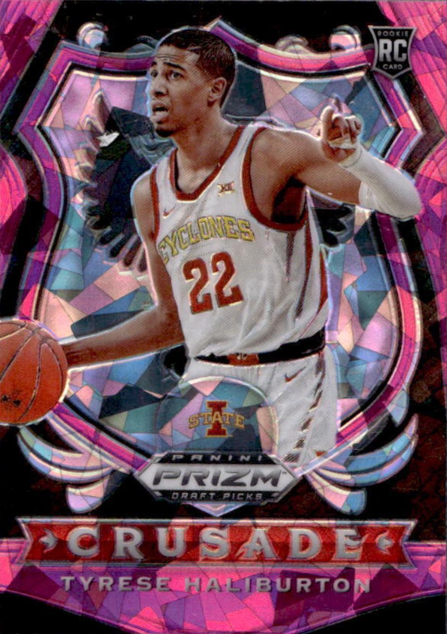 2020 Panini Prizm Draft Picks Tyrese Haliburton [Pink Ice] #90 card