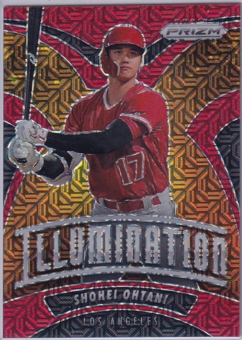2020 Panini Prizm Illumination Shohei Ohtani [Red Mojo] #I-11 card