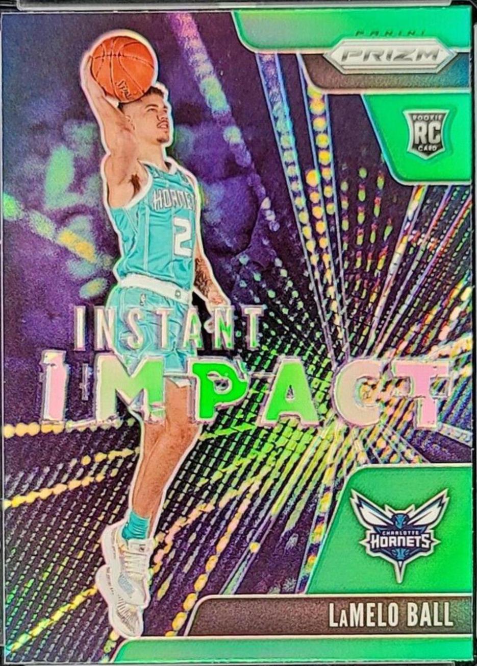 2020 Panini Prizm Instant Impact LaMelo Ball [Green] #21 card