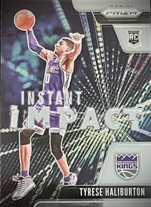 2020 Panini Prizm Instant Impact Tyrese Haliburton #9 card