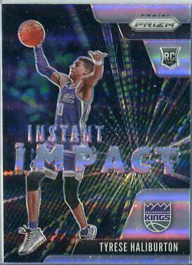 2020 Panini Prizm Instant Impact Tyrese Haliburton [Silver] #9 card