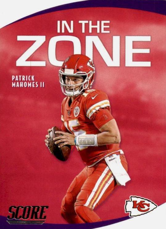 2020 Panini Score in the Zone Patrick Mahomes II #IZ-PM card