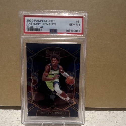 2020 Panini Select Anthony Edwards [Blue Retail] #61 card