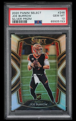 2020 Panini Select Joe Burrow [Silver Prizm] #246 card