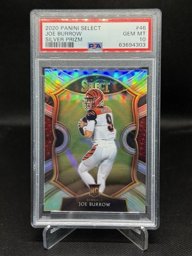 2020 Panini Select Joe Burrow [Silver Prizm] #46 card