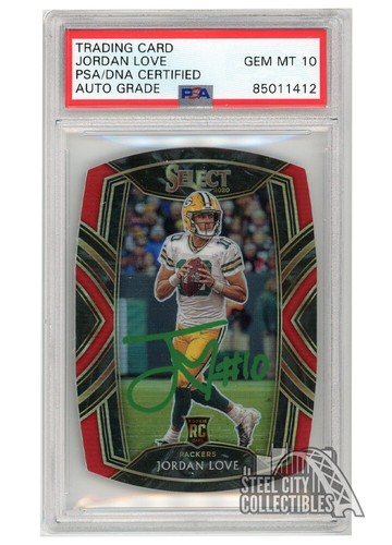2020 Panini Select Jordan Love [Red Prizm Die Cut] #247 card