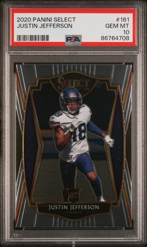 2020 Panini Select Justin Jefferson #161 card