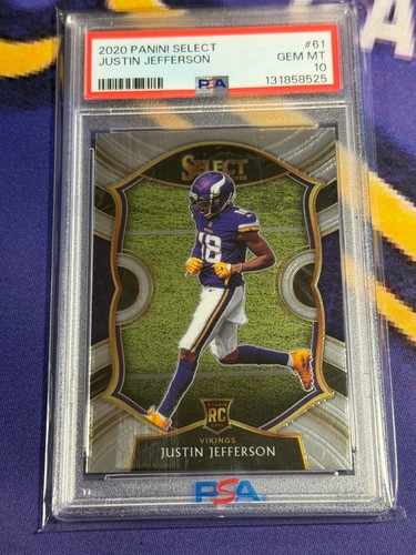 2020 Panini Select Justin Jefferson #61 card