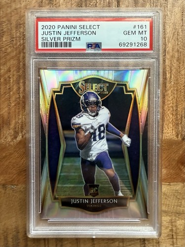 2020 Panini Select Justin Jefferson [Silver Prizm] #161 card