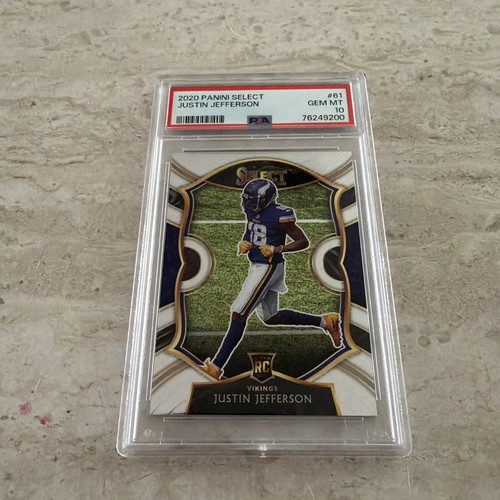 2020 Panini Select Justin Jefferson [Silver Prizm] #61 card