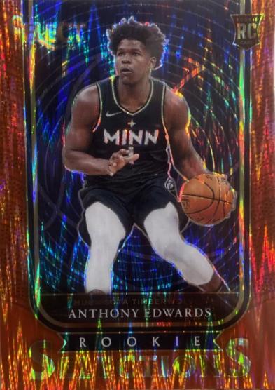 2020 Panini Select Rookie Selections Anthony Edwards [Red] #5 card