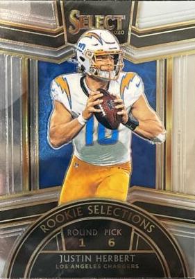 2020 Panini Select Rookie Selections Justin Herbert #RS-4 card