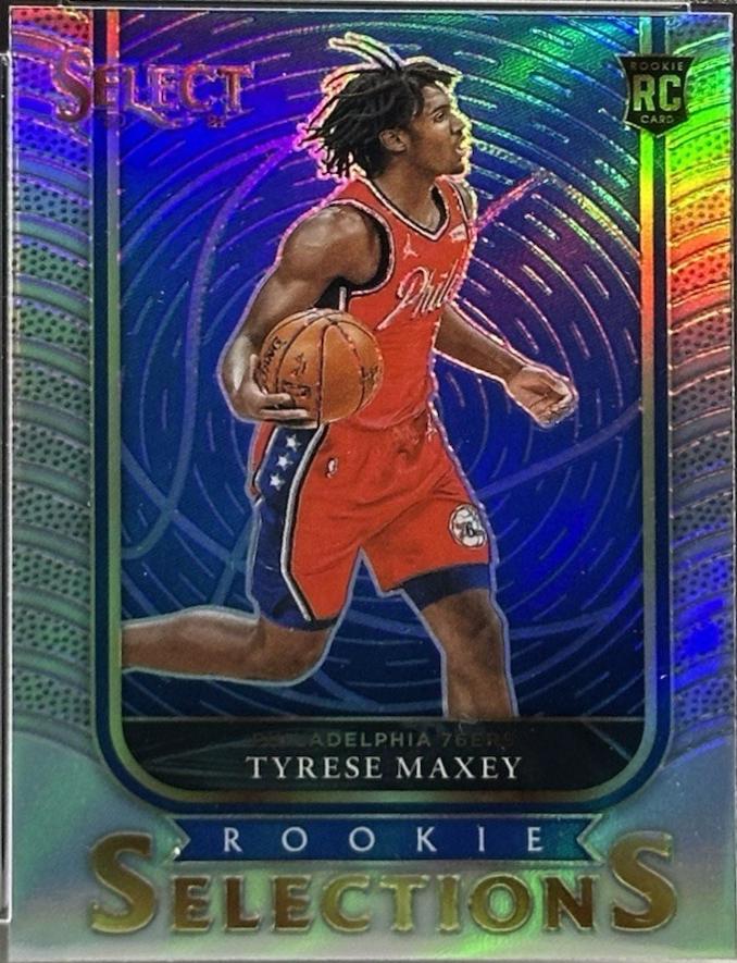 2020 Panini Select Rookie Selections Tyrese Maxey [Silver] #7 card