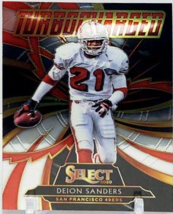 2020 Panini Select Turbocharged Deion Sanders #T2 card