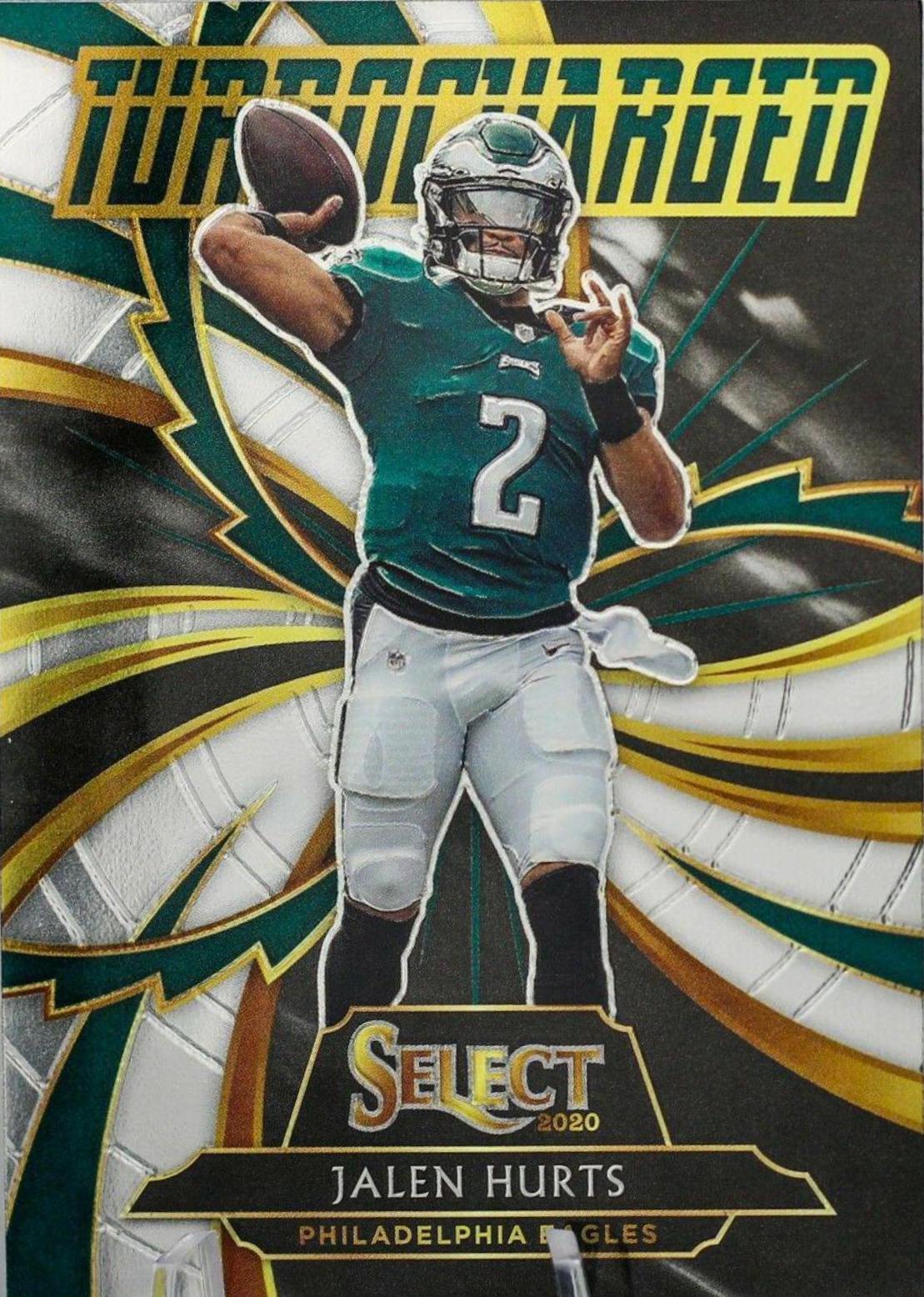 2020 Panini Select Turbocharged Jalen Hurts [Prizm] #T25 card