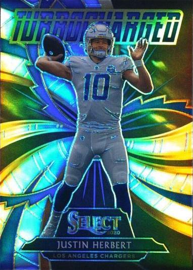 2020 Panini Select Turbocharged Justin Herbert [Prizm] #T24 card