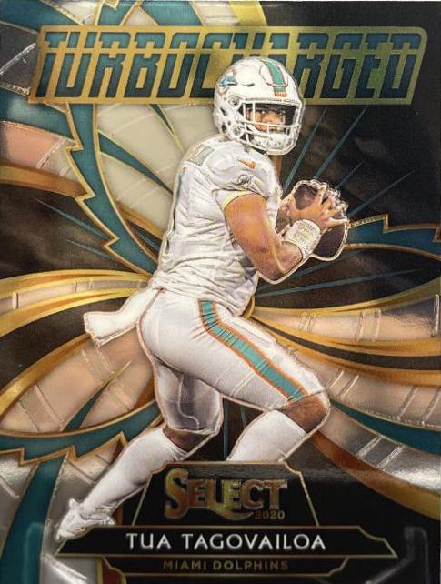 2020 Panini Select Turbocharged Tua Tagovailoa #T21 card
