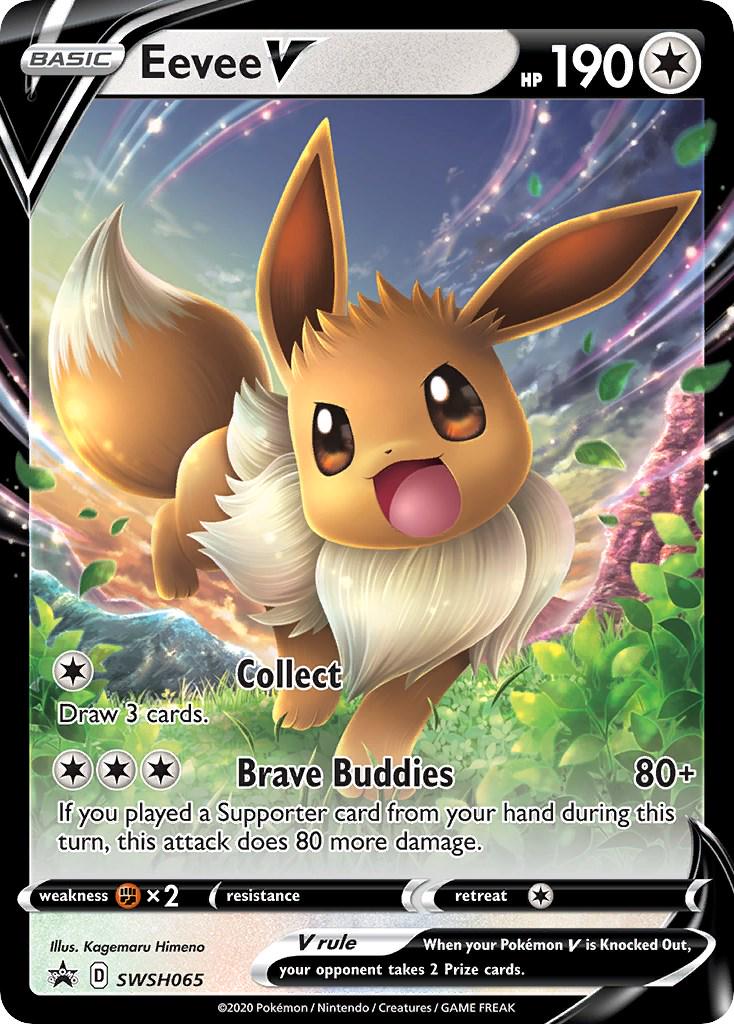 2020 Promo Eevee V #SWSH065 card