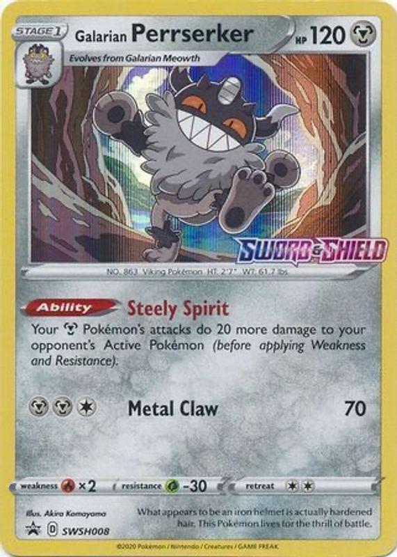 2020 Promo Galarian Perrserker #SWSH008 card