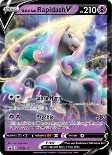2020 Promo Galarian Rapidash V #SWSH111 card