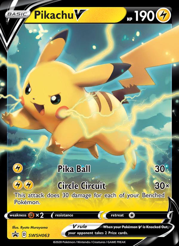 2020 Promo Pikachu V #SWSH063 card