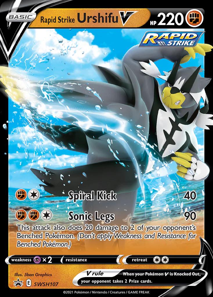 2020 Promo Rapid Strike Urshifu V #SWSH107 card