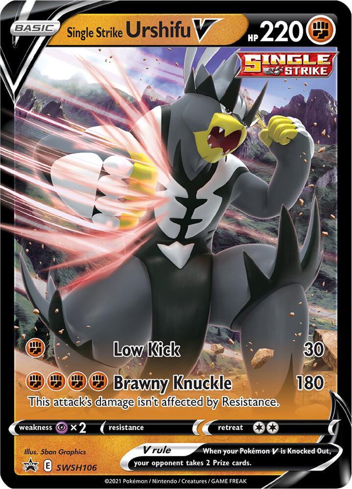 2020 Promo Single Strike Urshifu V #SWSH106 card