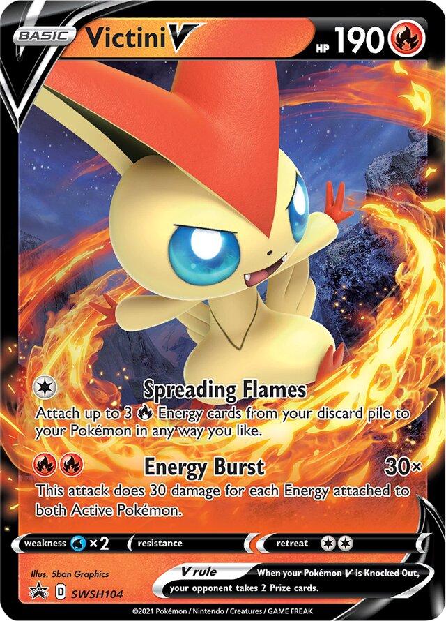 2020 Promo Victini V #SWSH104 card