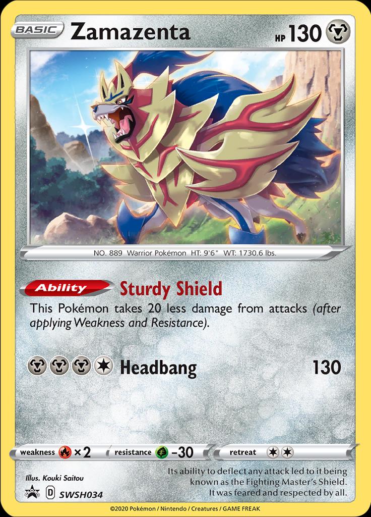2020 Promo Zamazenta #SWSH034 card