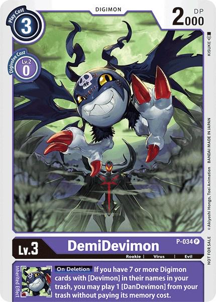 2020 Promotion DemiDevimonP-034 #P-034 P card
