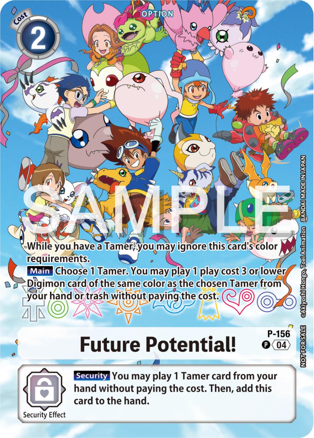 2020 Promotion Future Potential! [25th Anniversary Digimon Adventure Foil] #P-156 P card