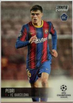 2020 Stadium Club Chrome UEFA Champions League Pedri #26 card