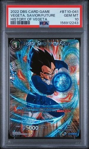 2020 Super Rise of the Unison Warrior Vegeta, Savior of the Future #BT10-041 card
