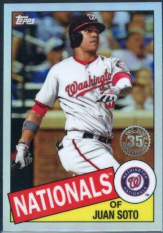 2020 Topps Chrome 1985 Juan Soto #85TC-3 card
