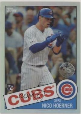 2020 Topps Chrome 1985 Nico Hoerner #85TC-12 card