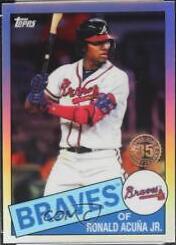 2020 Topps Chrome 1985 Ronald Acuna Jr. #85TC-25 card