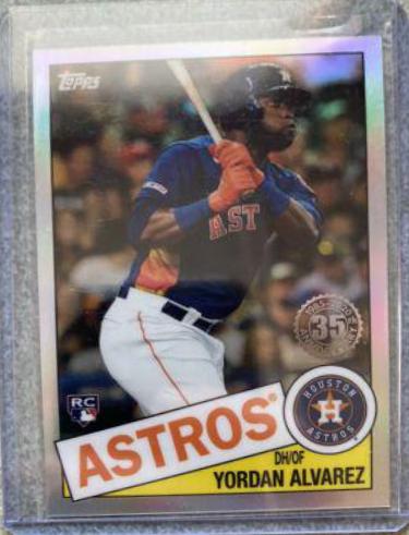 2020 Topps Chrome 1985 Yordan Alvarez #85TC-4 card