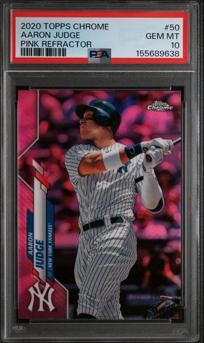 2020 Topps Chrome Aaron Judge [Pink Refractor] #50 card